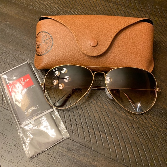Ray-Ban Accessories - RayBan Brown Avaitors 62mm